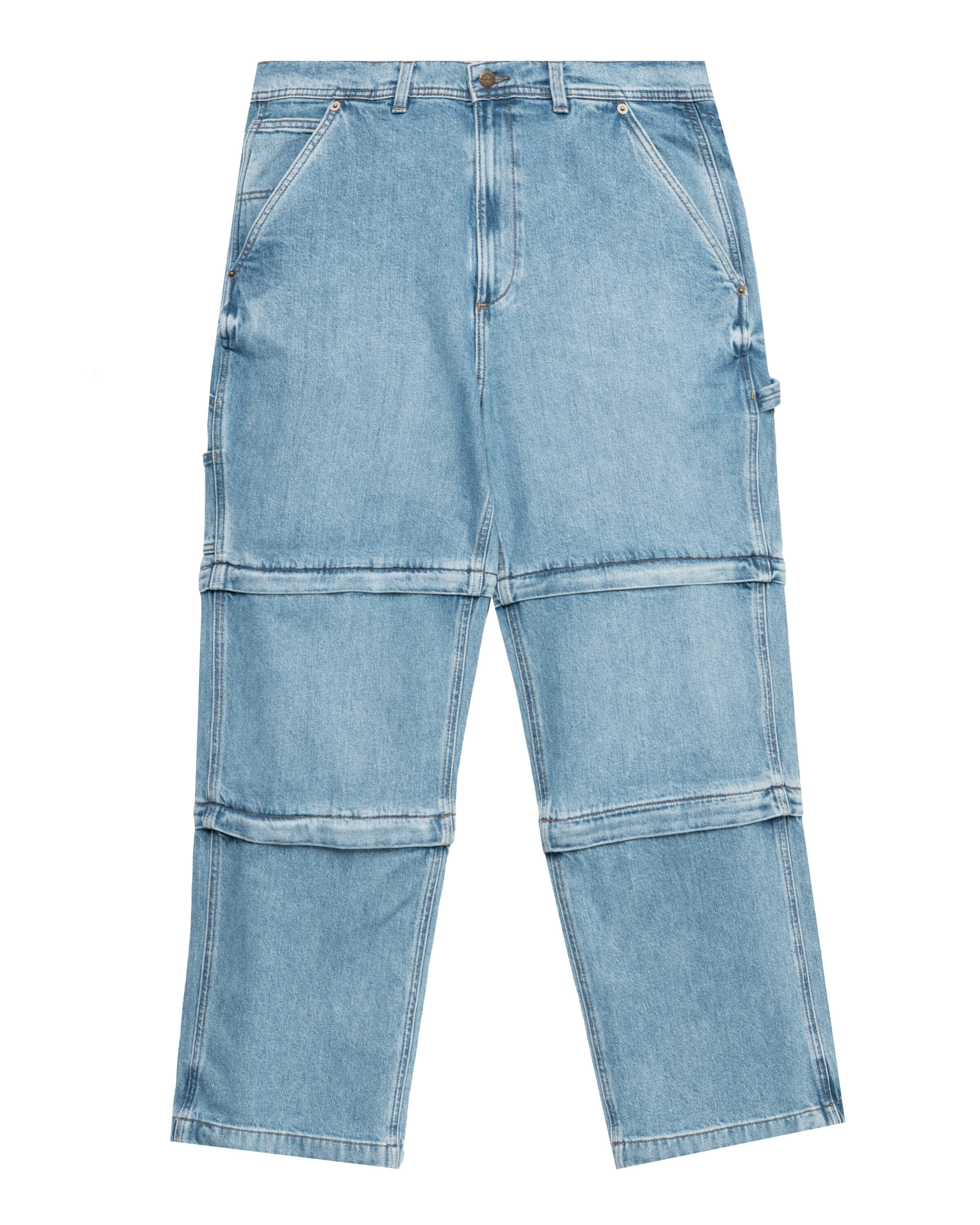 『TEN DENIM STAND SHT BLUE M』 Timberland x BEAMS Denim Carpenter Zip-Off Pant | TBC0YHBYBQ81